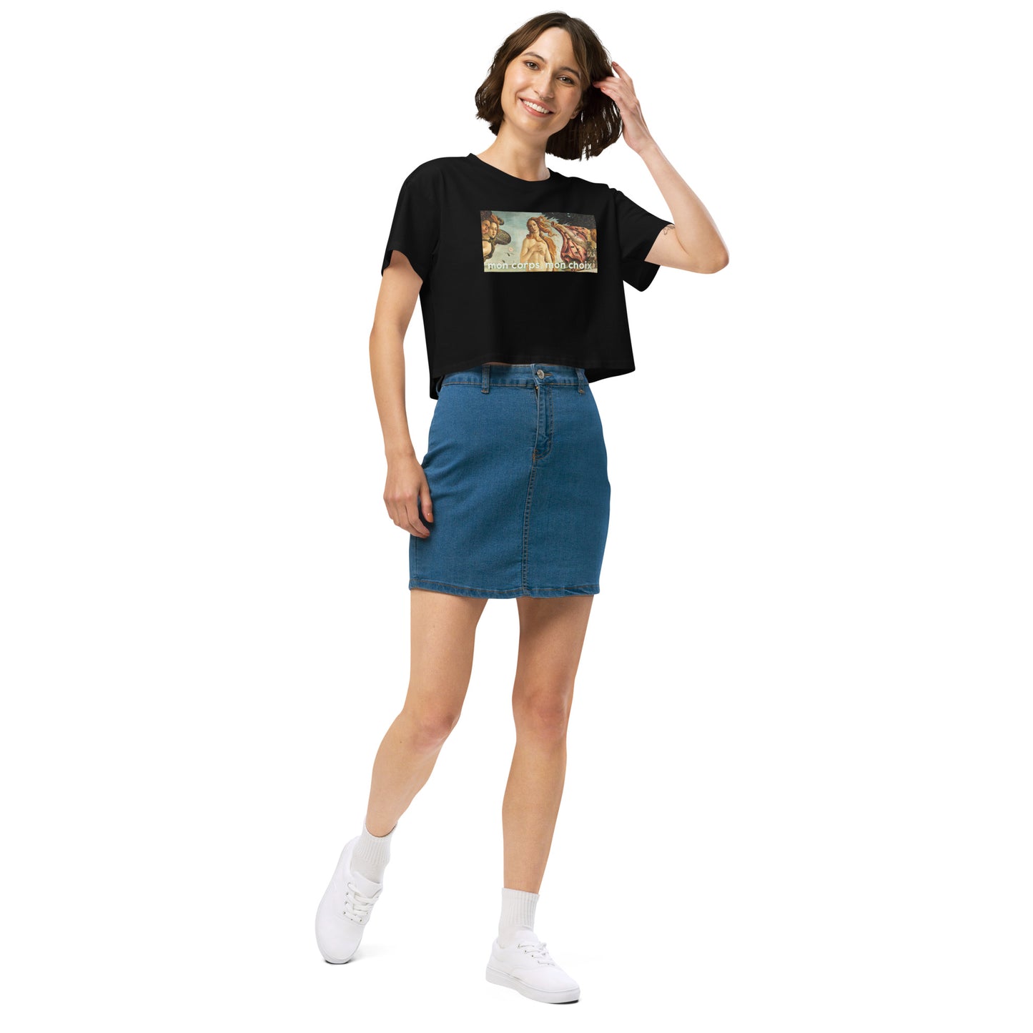 CROP TOP MON CORPS. NOIR