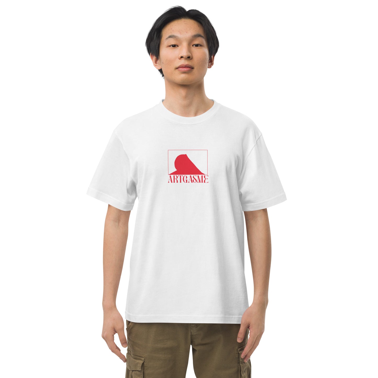 ARTGASME ROUGE TSHIRT BLANC