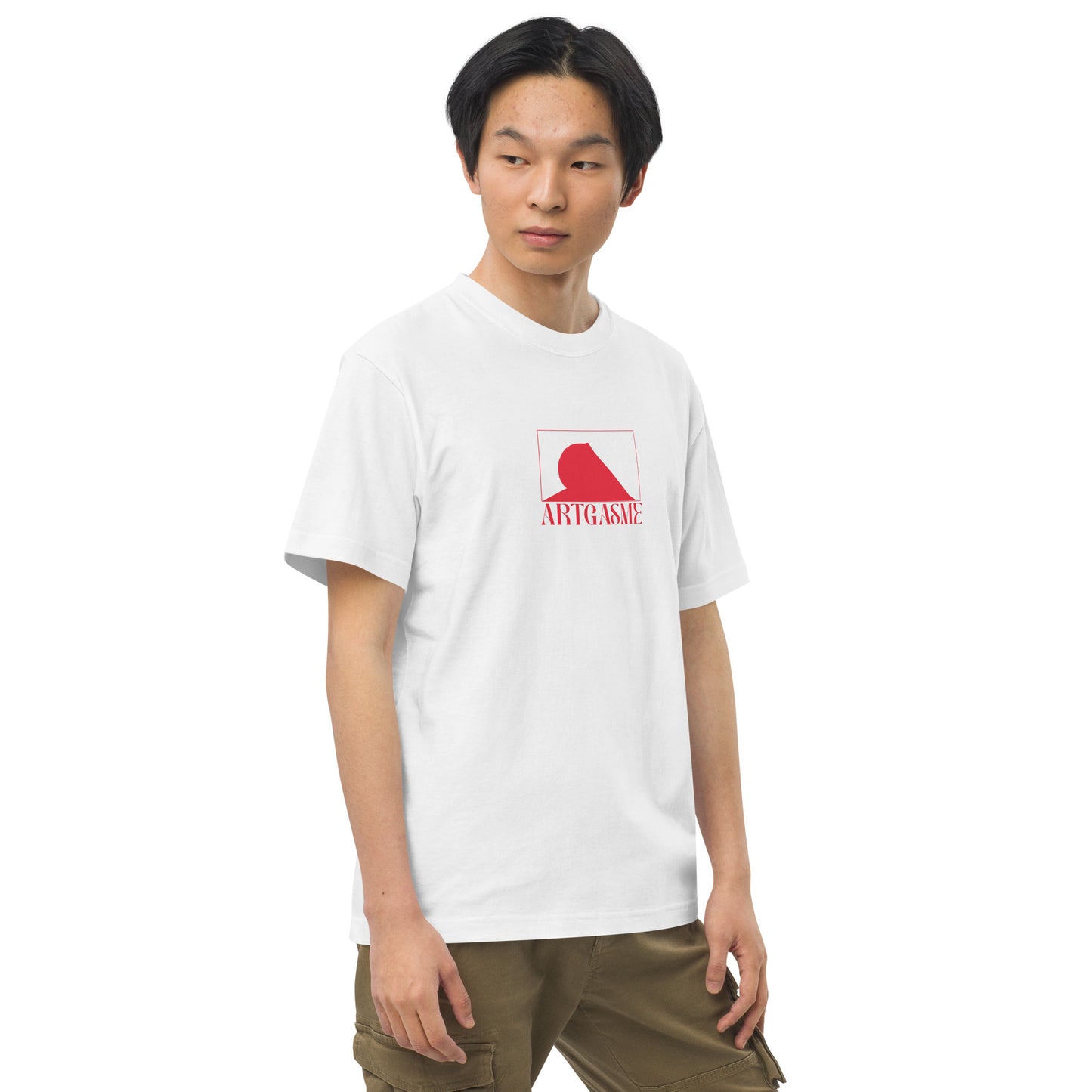 ARTGASME ROUGE TSHIRT BLANC