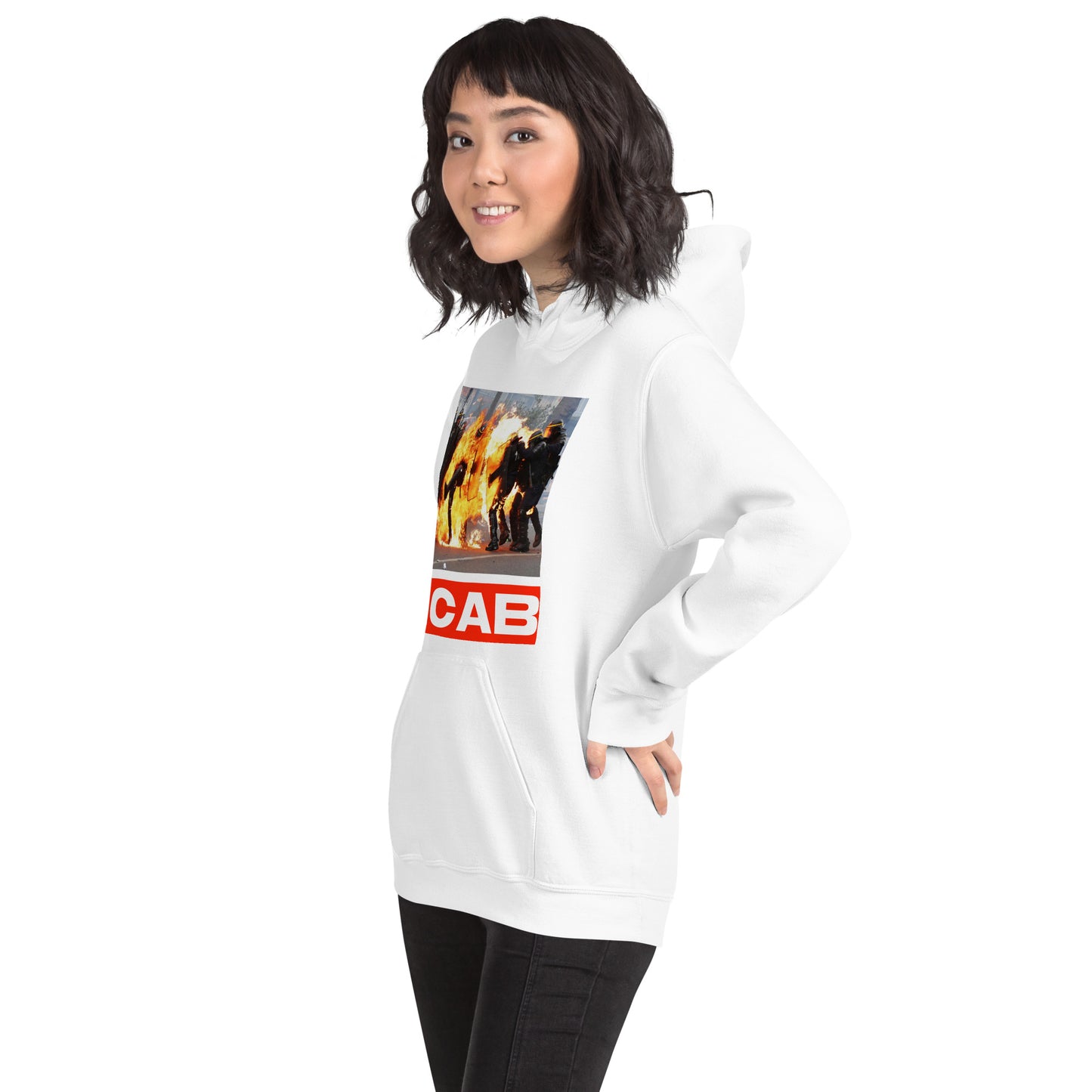 ACAB HOODIE BLANC